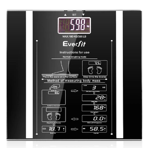 Bathroom Scales Digital Body Fat Scale 180KG Electronic Monitor Tracker