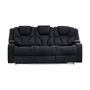 Arnold Recliner Rhino Leather 3R+1R+1R Black