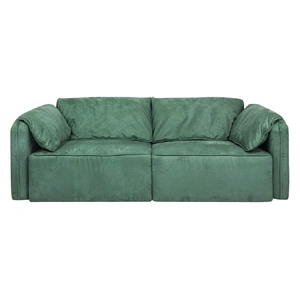 Levede Sofa Floor Couch 3-Seater Leathaire