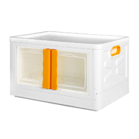 45L Storage Container Stackable Toy Yellow