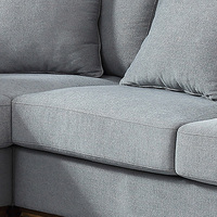 Crestwood 5 Seater Corner Sofa - Grey