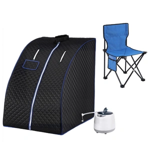 Portable Steam Sauna Tent 1000W 2L Steamer Pot Personal Home SPA Timer