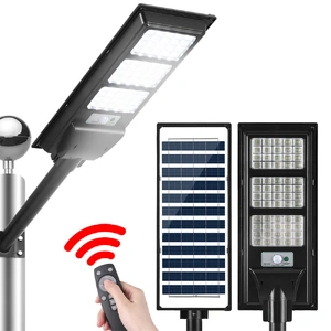 Leier 240 LED Solar Street Light Flood Motion Sensor Remote