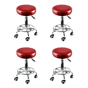 4x Salon Stool Swivel Barber Stools
