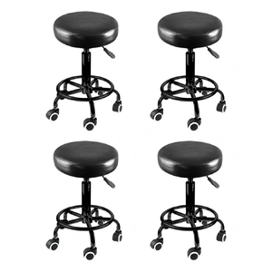 4x Salon Stool Swivel Bar Stools