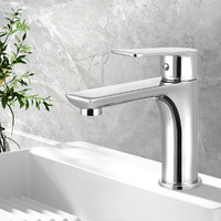 Bathroom Basin Mixer Tap Brass Faucet Vanity Laundry Sink Chrome