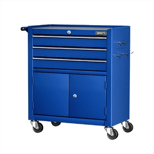 3 Drawer Tool Box Cabinet Chest Toolbox Garage Storage Organiser