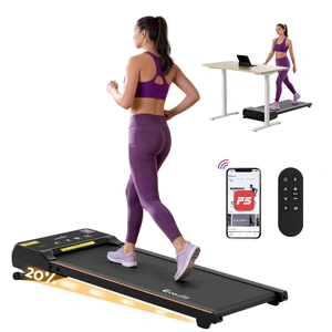 3 in 1 Walking Pad Treadmill 20% Auto Incline Under Desk Treadmills for Home Gym With 40cm Wide Belt