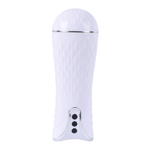 Masturbation Cup Vibrating Masturbator White