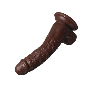  Vibrator Dildo Heating Rotating Brown