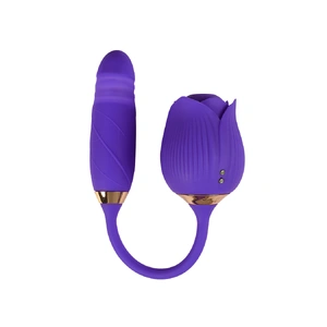  Rose Vibrator Sucking Thrusting Purple