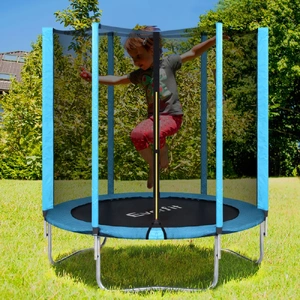 Trampoline 6FT Kids Trampolines Safety Net Pad Round Blue