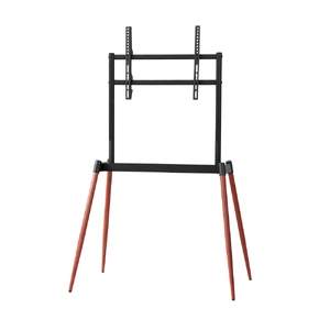 TV Stand 32-75 inch LED LCD Screen Wooden Floor Easel Height Adjustable