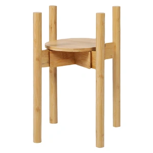 Bamboo Adjustable Plant Stand Indoor Outdoor