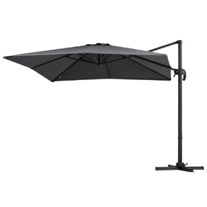 Instahut Outdoor Umbrella 3m Umbrellas Cantilever Stand Sun Roma 360 Degree Charcoal