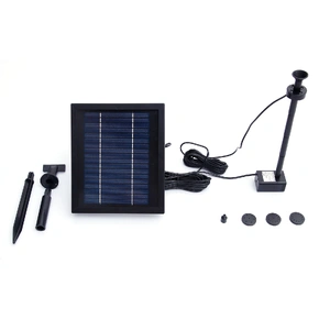 Samland 9V 250LPH Solar Pump with Battery Backup Panel for Small Pond Fountain Feature