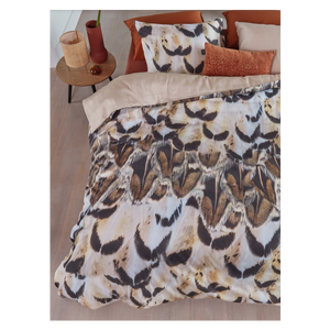 Giselle Cotton Sateen Natural Quilt Cover Sets by Bedding House Queen