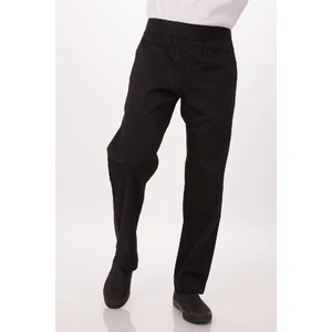 Lightweight Black XL Slim Men's Chef Pants by Chef Works
