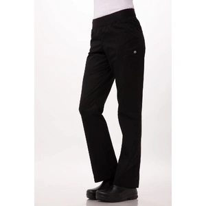 Lightweight Black XL Slim Women's Chef Pants by Chef Works
