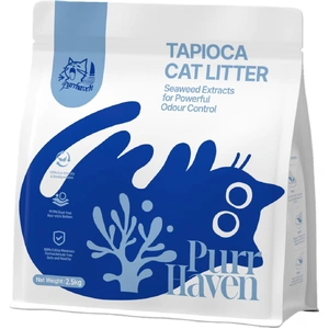 Purr Haven Tapioca Cat Litter | 1 Carton | 6 Packs Per Carton | 2.5kg Per Pack