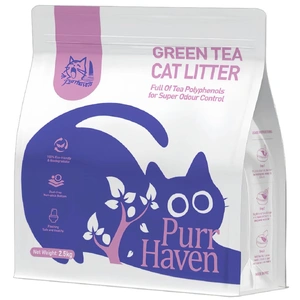 Purr Haven Green Tea Cat Litter | 3 Packs | 2.5 kg Per Pack