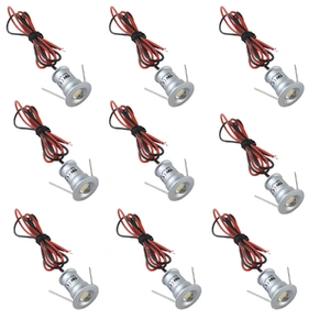 LED Small Recessed Ceiling Lights Spot Lights Downlights,IP54 Ceiling Ultra Slim 9 Pack,Small Spot Lamp with Hardwired for Kitchen,Stairs,Hallway,DIY 