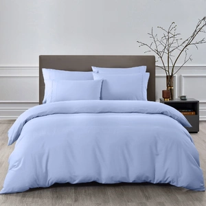 Royal Comfort 2000TC Quilt Cover Set Bamboo Cooling Hypoallergenic Breathable - King - Light Blue
