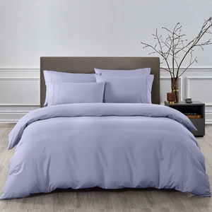 Royal Comfort 2000TC Quilt Cover Set Bamboo Cooling Hypoallergenic Breathable - King - Lilac Grey