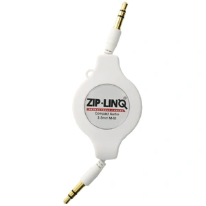 LEVITON SECURITY & AUTOMATION 3.5MM STEREO AUDIO CABLE RETRACTABLE PATCH LEAD FOR LEVITON HI-FI