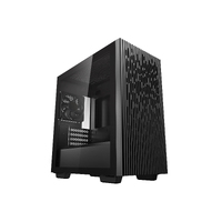 DEEPCOOL MATREXX 40 Mini-ITX / Micro-ATX Case, Tempered Glass Side Panel, Mesh Top and Front, 1x Pre-Installed Fan, Removable Drive Cage, Black