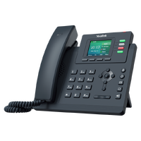 Yealink T33G 4 Line IP phone, 320x240 Colour Display, Dual Gigabit Ports, PoE. No Power Adapter included