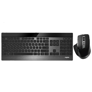 RAPOO 9900M Multi-mode Wireless Ultra-slim Keyboard & Mouse - Bluetooth 3.0, 4.0, 2.4G Multi-Mode Switch, Ultra-Slim Keys, Adjustable DPI