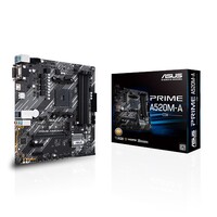 ASUS PRIME A520M-A/CSM M.2 Support, 1Gb Ethernet, HDMI/DVI/D-Sub, SATA 6 Gbps, USB 3.2 Gen 1 Type-A AMD AM4 Ready For 3rd Gen AMD Ryzen