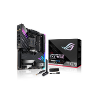 ASUS ROG CROSSHAIR VIII EXTREME AMD X570 EATX Gaming Motherboard, 5xM.2, USB3.2, WiFi 6, 10 Gb Ethernet, Intel 2.5Gb Ethernet, PCIe4.0, RGB