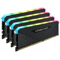 CORSAIR Vengeance RGB RS 64GB (4x16GB) DDR4 3200MHz C16 16-20-20-38 Desktop Gaming Memory Black