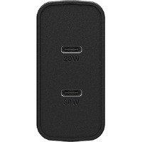 OTTERBOX 50W USB-C Fast Charge Dual Port Wall Charger - Black Shimmer