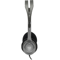 LOGITECH H110 Stereo Headset Over-the-head Headphone 3.5mm Versatile Adjustable Microphone for PC Mac LS