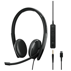 SENNHEISER | Sennheiser ADAPT 165 USB C II On-ear, double-sided USB-C headset, 3.5 mm jack and detachable USB cable with in-line call control