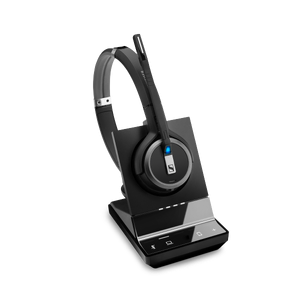 SENNHEISER | Sennheiser Impact SDW 5064 DECT Wireless Office Binaural headset w/ base station, for PC & Mobile, with BTD 800 dongle