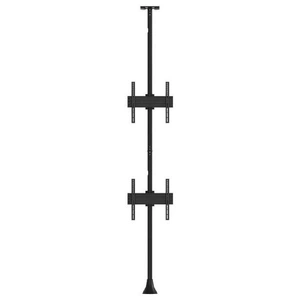 Atdec 1x2 floor-to-ceiling mount two 0.48m rails, 3m pole. Max load per display: 50kg