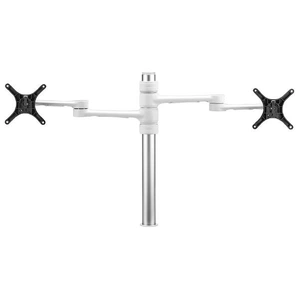 Atdec 450mm long pole with two 476mm articulated arms. Max load: 8kg per display, VESA 100x100 - White