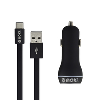 MOKI Type-C SynCharge Cable + Car Charger