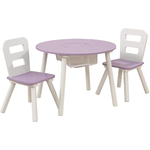 Lavender and White