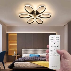 Modern LED Chandelier Flush Mount Lamp Remote Control (60cm)