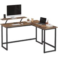 L-Shaped Computer Desk Industrial Corner