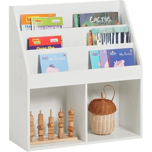 Kids Shelving Unit 3 Shelves 2 Compartments