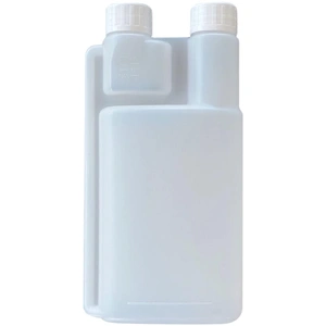 10-Pack 250ml Plastic Twin Chamber Bottles, Tamper Evident Cap