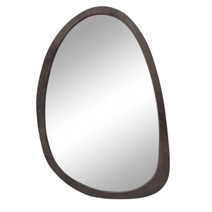 Antique Wooden Wall Mirror HD Odd Shaped Home Decor 50x70cm