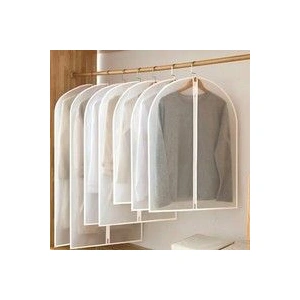 10x Transparent Garment Bags 60x100cm Dustproof Suit Coat Cover Storage