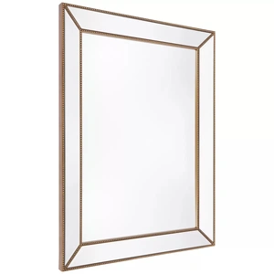 Zeta wall mirror large antique gold